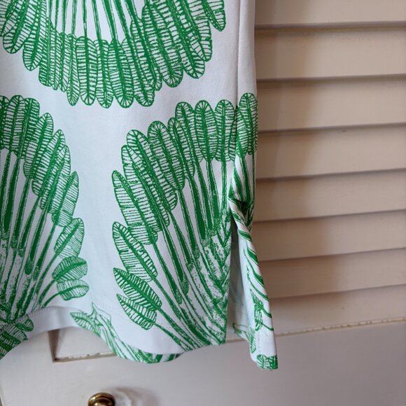 Persifor women's dress medium green white v-neck mini - Picture 4 of 6